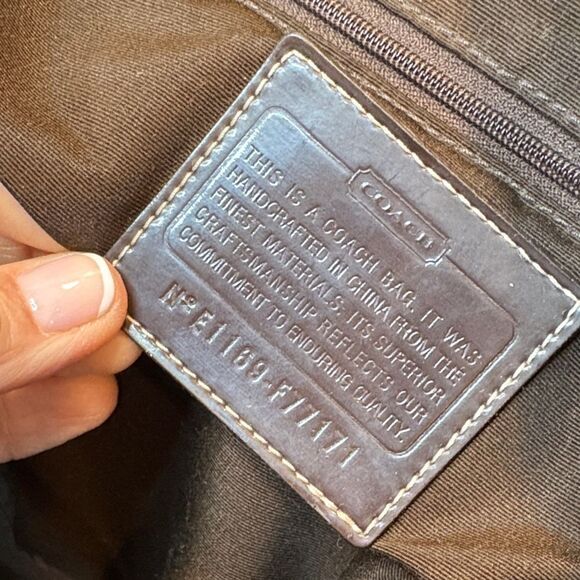 Coach Vintage Jacquard Signature Logo Stripe Large Backpack - HTF - Picture 14 of 16